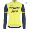 Tenue Cycliste Manches Longues et Collant à Bretelles 2020 Trek-Segafredo Hiver Thermal Fleece N002